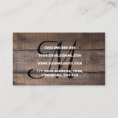 Eenvoudig Rustig Monogram script Visitekaartje (Achterkant)