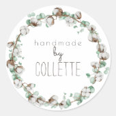 Eenvoudig Rustisch botanisch etiket (Voorkant)