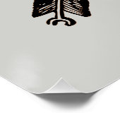 Eenvoudig Rustisch Compass Poster (Hoek)