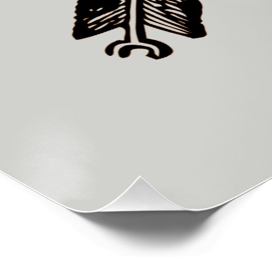 Eenvoudig Rustisch Compass Poster (Hoek)