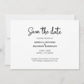 Eenvoudig Rustisch Dubbelzijdig sparen de Foto van Kaart (Achterkant)