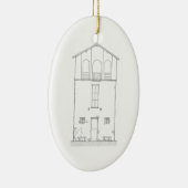 Eenvoudig Rustisch Huis Nieuw adres Huisopwarming Keramisch Ornament (Rechts)