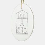 Eenvoudig Rustisch Huis Nieuw adres Huisopwarming Keramisch Ornament (Links)