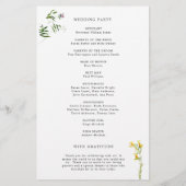 Eenvoudig Rustisch programma voor de bruiloft van (Achterkant)