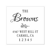 Eenvoudig Rustisch retouradres Zelfinktende Stempel (Design)