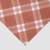 Eenvoudig Rustisch Rood en Wit Pattern Kerstmis  Tissuepapier (Detail)