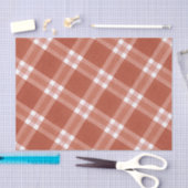 Eenvoudig Rustisch Rood en Wit Pattern Kerstmis  Tissuepapier (Craft)