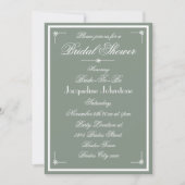 Eenvoudig Rustisch Script Name RSVP Email Vrijgeze Kaart (Voorkant)