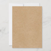 Eenvoudig Rustoce Gouden Hart Script Trouw Definit Kaart (Achterkant)