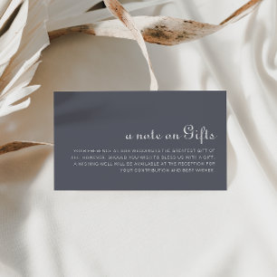 Eenvoudig 's avonds met het huwelijk goed informatiekaartje