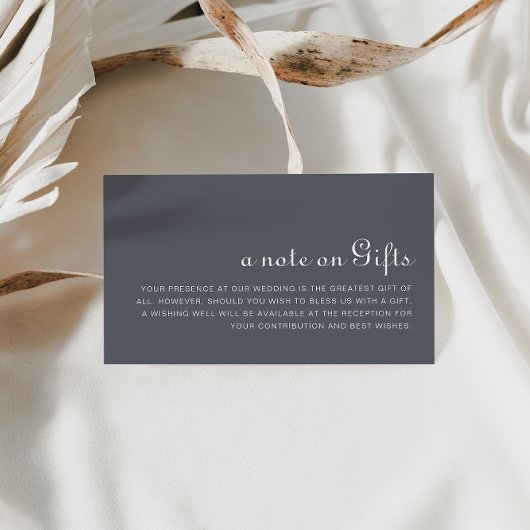 Eenvoudig 's avonds met het huwelijk goed informatiekaartje