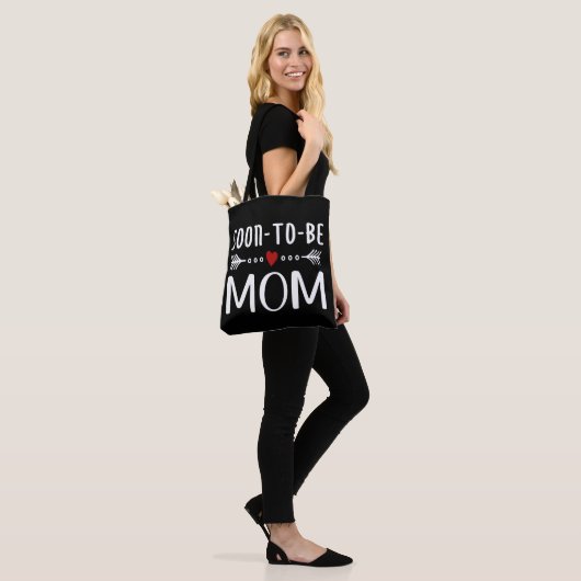Eenvoudig 's ochtends mam-Moederdag | Canvas tas (Op model)