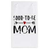 Eenvoudig 's ochtends mam-Moederdag | Gift Bag Klein Cadeauzakje (Achterkant)