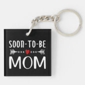 Eenvoudig 's ochtends mam-Moederdag | Sleutelhange Sleutelhanger (Achterkant)
