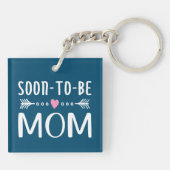 Eenvoudig 's ochtends mam-Moederdag | Sleutelhange Sleutelhanger (Achterkant)