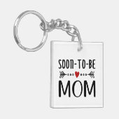 Eenvoudig 's ochtends mam Moederdag | SLEUTELHANGE Sleutelhanger (Voorkant Links)