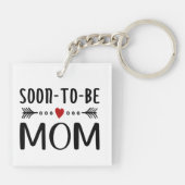 Eenvoudig 's ochtends mam Moederdag | SLEUTELHANGE Sleutelhanger (Achterkant)
