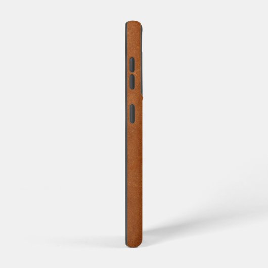 Eenvoudig Sable Leather Luxury Gold Monogram Samsung Galaxy Hoesje (Rechterkant)