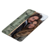 Eenvoudig Sage Luxe Bloom Flexibele Fotomagneet Magneet (Linkerzijde)