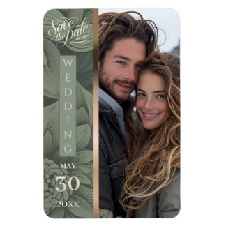 Eenvoudig Sage Luxe Bloom Flexibele Fotomagneet Magneet
