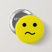 Eenvoudig samengevouwen Meh Yellow Face Ronde Button 5,7 Cm (Voorkant /achterkant)