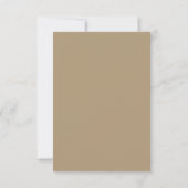 Eenvoudig Sandy Tan Modern Minimalist Photo Weddin Save The Date (Achterkant)