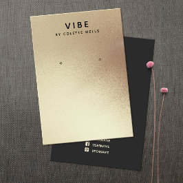 Eenvoudig Satin Gold Waterverf Oorspronkelijk beel Visitekaartje