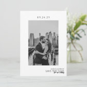 Eenvoudig Save The Date (Staand voorkant)