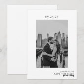 Eenvoudig Save The Date (Voorkant / Achterkant)