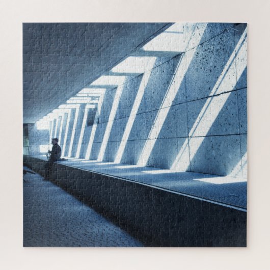 Eenvoudig saxofone-speler - 20x20 - 676 pc's legpuzzel (Verticaal)