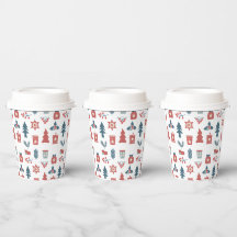 Eenvoudig Scandinavisch kerstpatroon