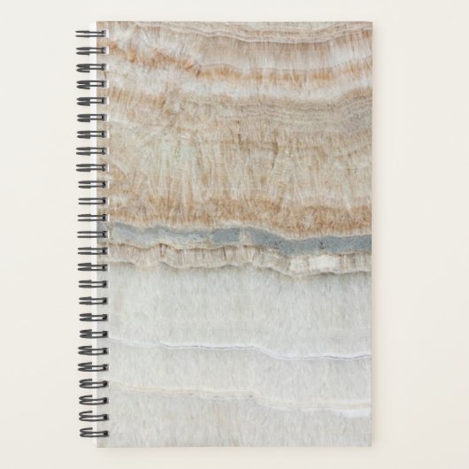 Eenvoudig Scandinavisch modern chic grijs wit marm Planner (Voorkant)