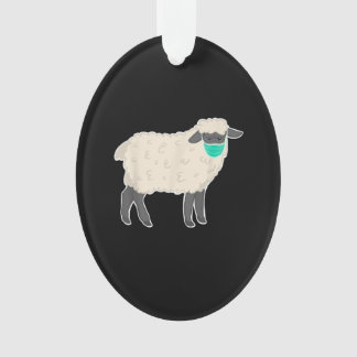 Eenvoudig schapenmasker | Cute Animal gift Ornament