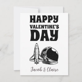 Eenvoudig Schattig Hart Fijne Valentijnsdag Stel