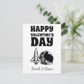 Eenvoudig Schattig Hart Fijne Valentijnsdag Stel (Staand voorkant)