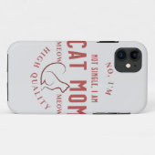 Eenvoudig schattig, ik ben niet vrijgezel, ik ben Case-Mate iPhone case (Achterkant (horizontaal))