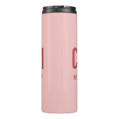 Eenvoudig schattig, ik ben niet vrijgezel, ik ben  thermosbeker (Achterkant)