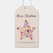 Eenvoudig schattig kerstcadeau label cadeaulabel (Voorkant)