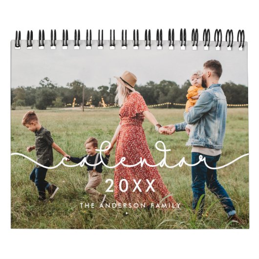 Eenvoudig schattig lettertype 2023-foto kalender (Hoes)