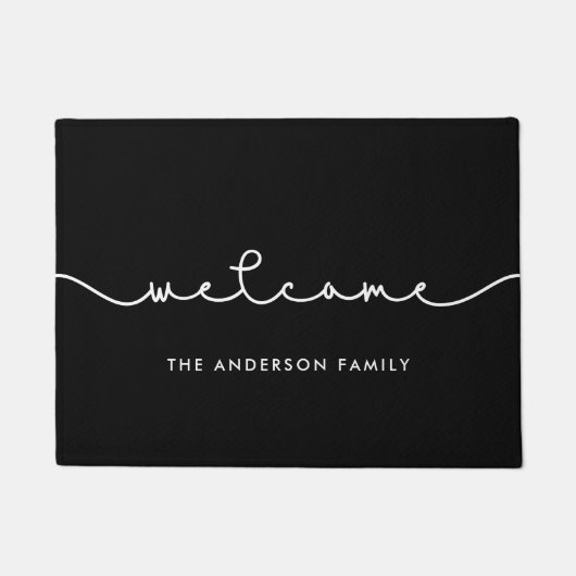 Eenvoudig schattig lettertype Welkom Deurmat (Voorkant)