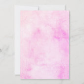 Eenvoudig schattig meisje - Aankondiging van geboo (Achterkant)