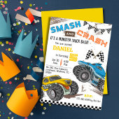 Eenvoudig schattig modern monstertruck kind 5e ver kaart