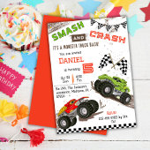 Eenvoudig schattig modern monstertruck kind 5e ver kaart