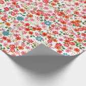 Eenvoudig schattig patroon in kleinschalige bloeme cadeaupapier (Hoek)