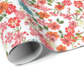 Eenvoudig schattig patroon in kleinschalige bloeme cadeaupapier (Rol Hoek)