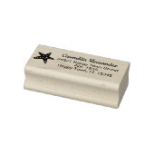 Eenvoudig schattig strand zeesterren retouradres rubberstempel (Stempel)