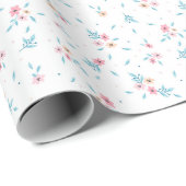 Eenvoudig Schattige bloemmotief Ditsy Cadeaupapier (Rol Hoek)