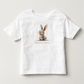 Eenvoudig Schattige Bunny Birthday Kind Kinder Shirts (Voorkant)