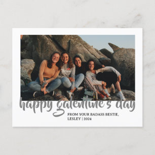 Eenvoudig Schattige Hart Gelukkig Galentines dag b Feestdagenkaart