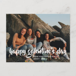 Eenvoudig Schattige Hart Gelukkig Galentines dag b Feestdagenkaart